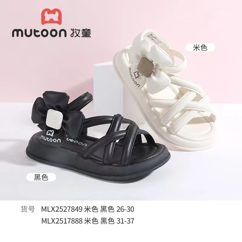 牧童2025夏季新品公主凉鞋时尚百搭厚底鞋罗马风休闲仙女学生防滑