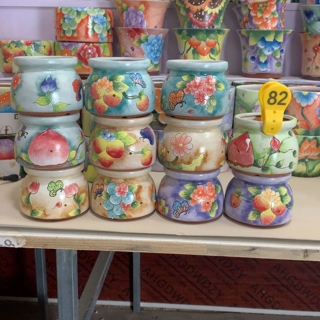 小*子福利正品红陶花盆