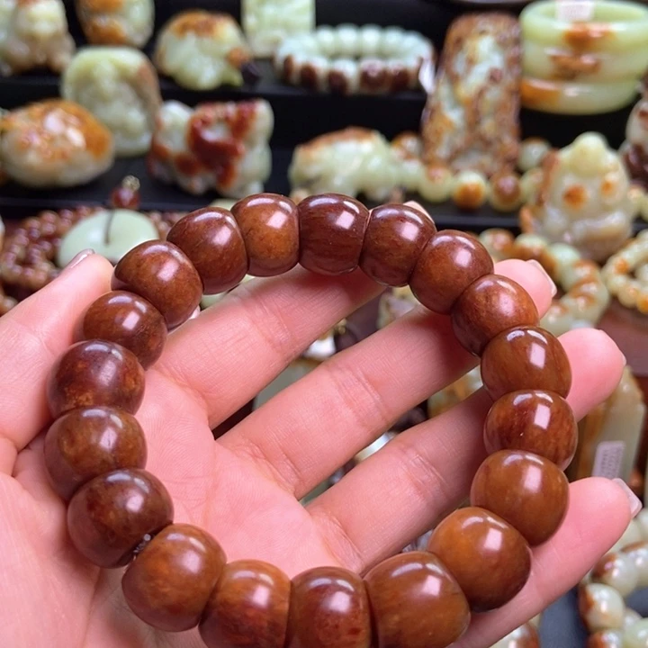 岫岩河磨玉（透闪石质玉）未镶嵌手链
