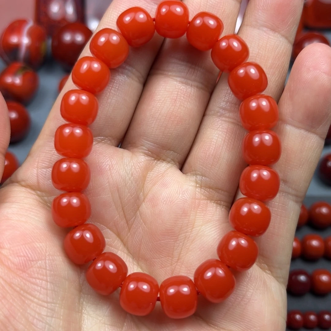 南红玛瑙未镶嵌珠宝奇石尺寸10/9辣椒红