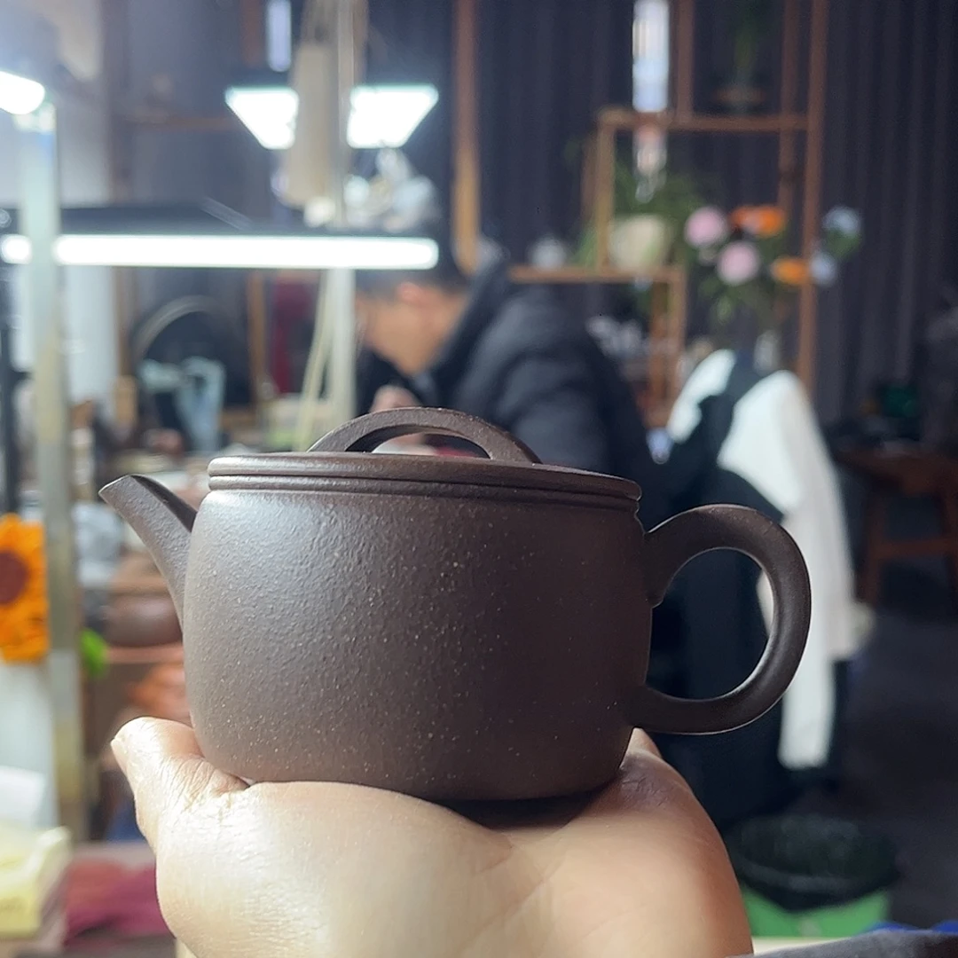 悍***城茶壶紫砂精工半手汉瓦壶