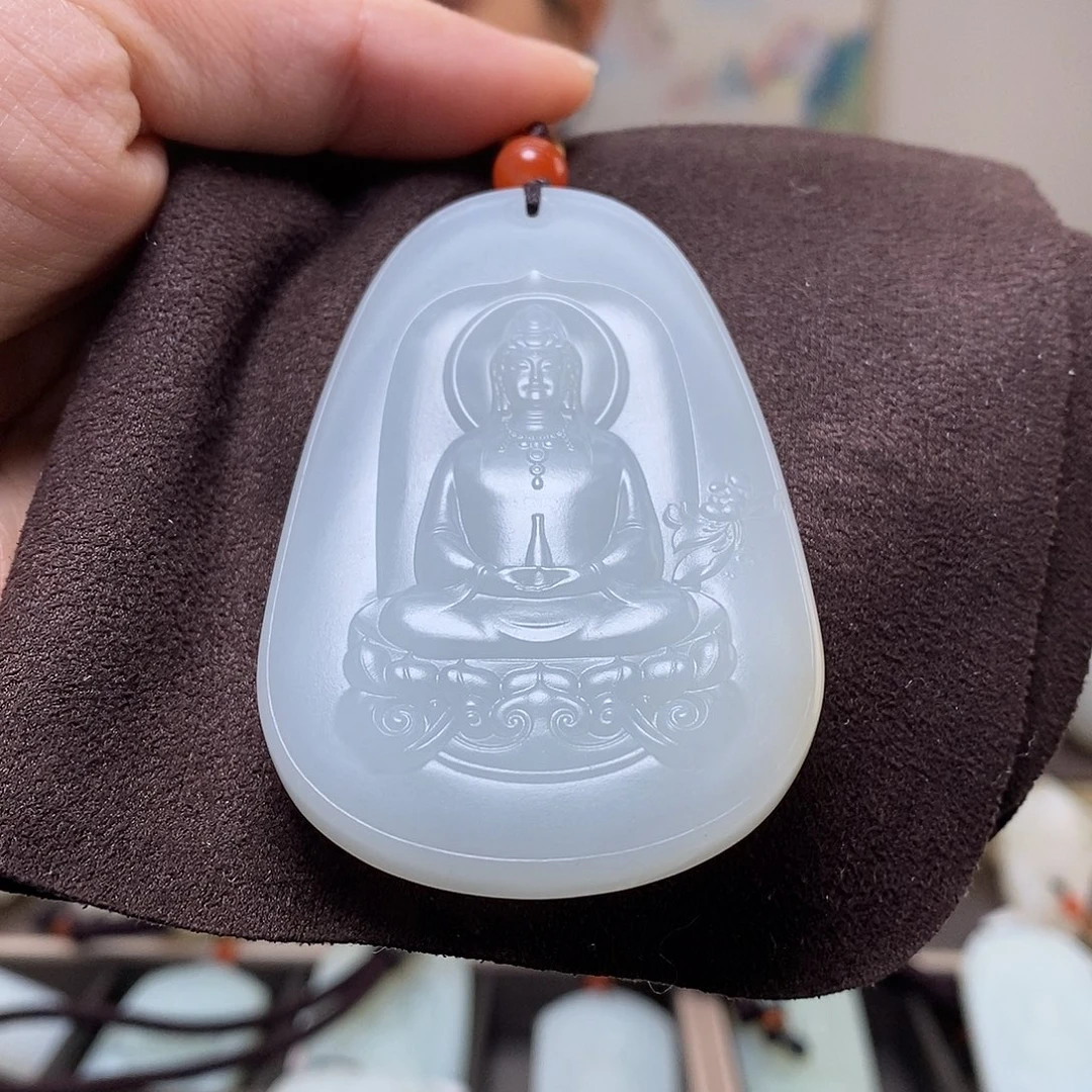 和田玉未镶嵌颈饰