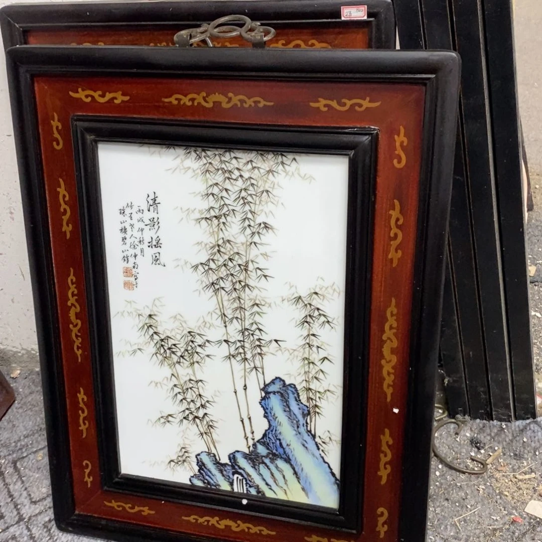 瓷片50*40*1景德镇瓷板画柴窑烧制