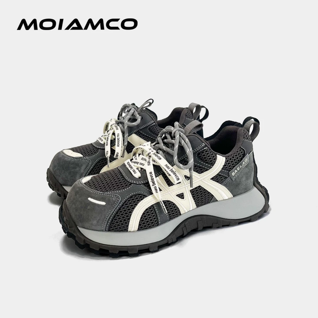 Molamco透气圆头时尚休闲鞋潮流春季老爹鞋
