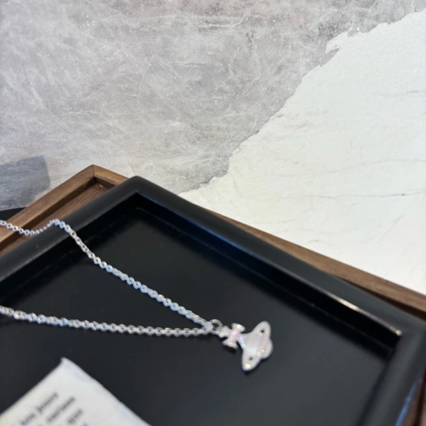 铜合金项链 粉色地球项链XL3644