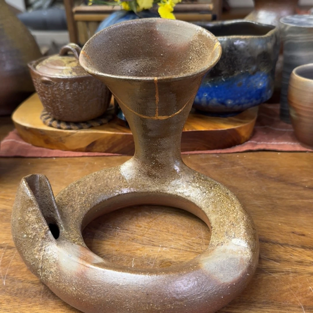 青***墨末石泰节备前烧扩音器金缮福利一口价