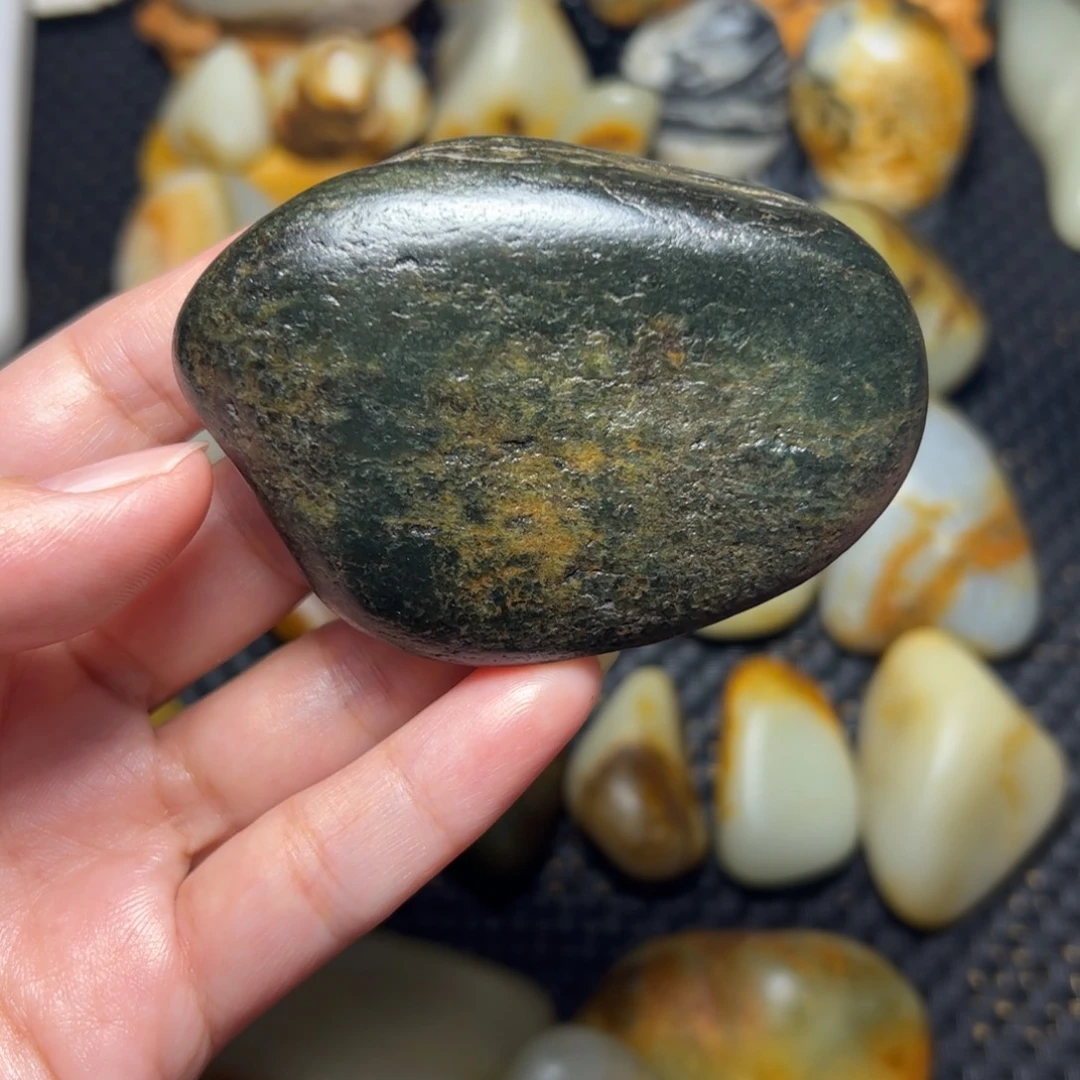 和田玉未镶嵌挂件43