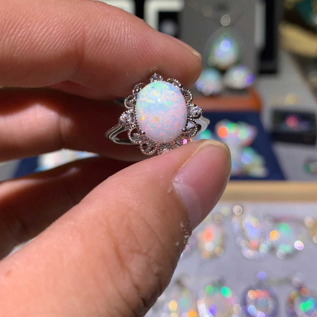 欧泊合金欧泊戒指