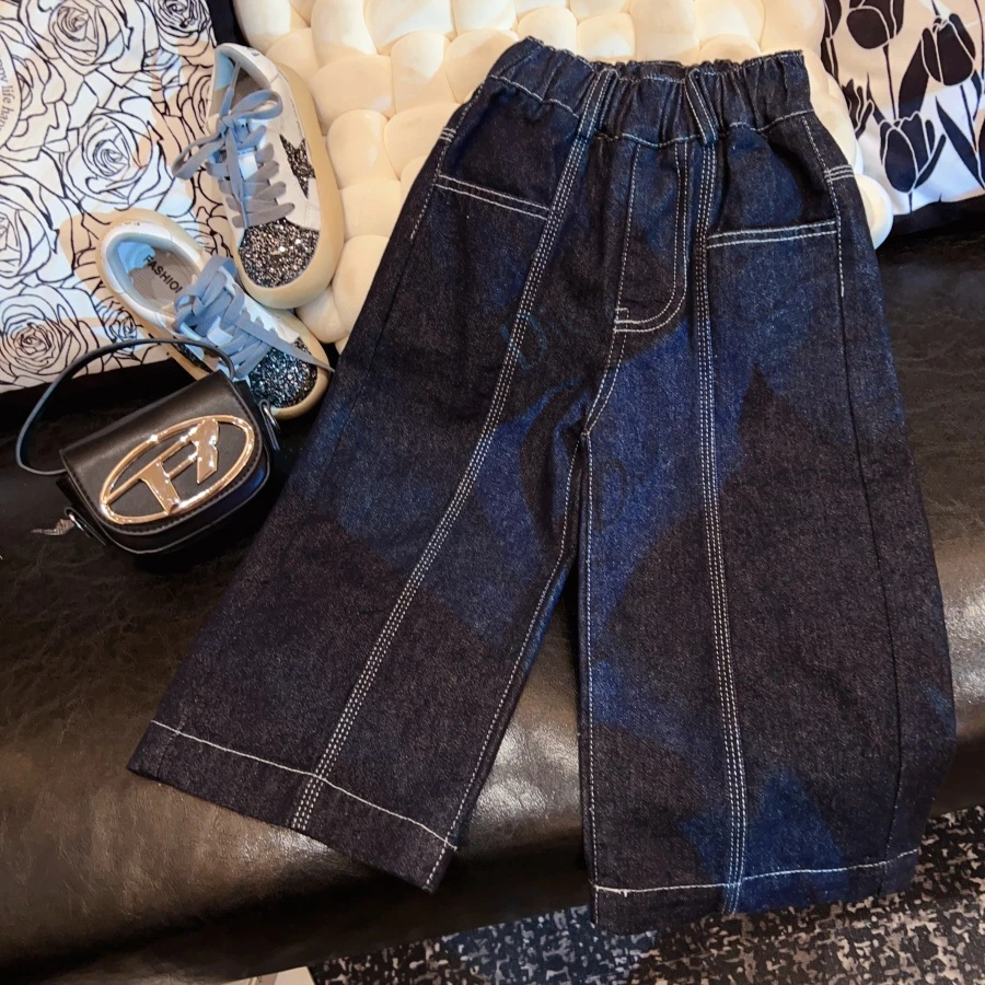 【牛货天花板】轻复古原色牛仔裤2025春款百搭原色直筒牛仔裤EKZ018