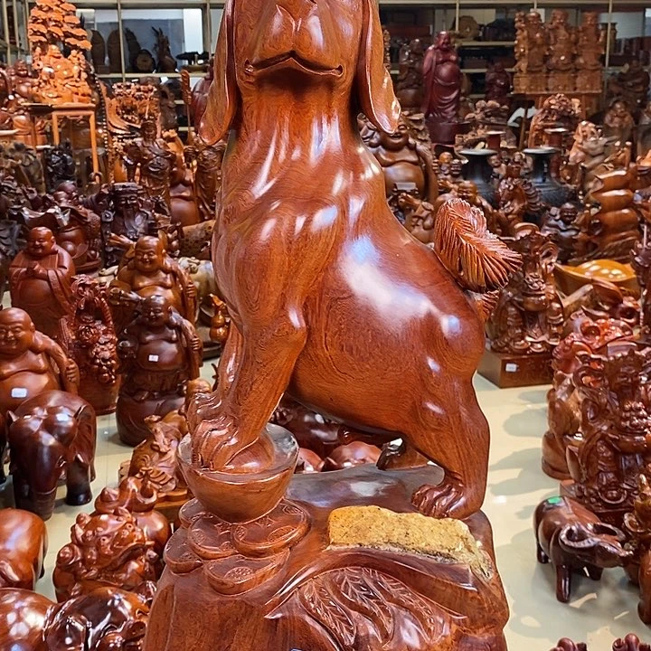 大果紫檀（缅甸花梨）缅甸花梨木狗狗