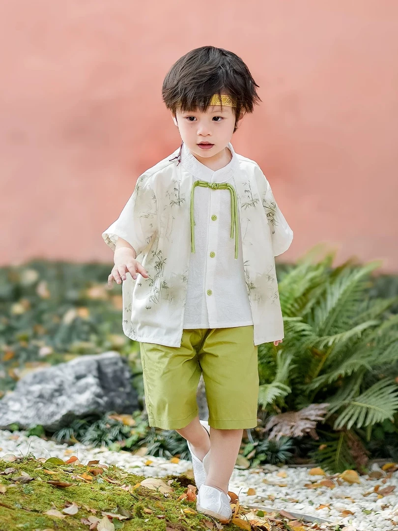 561301夏款时尚男童套装