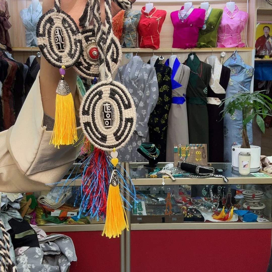 圆形挂件纯手工藏元素