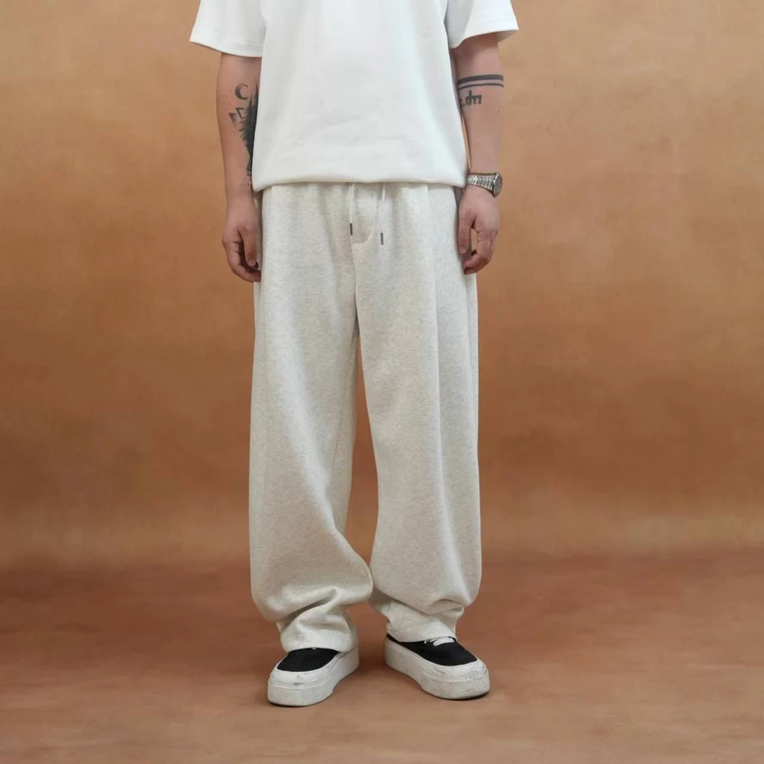 马丁叔叔 25秋冬上新百搭潮流弯刀卫裤-362