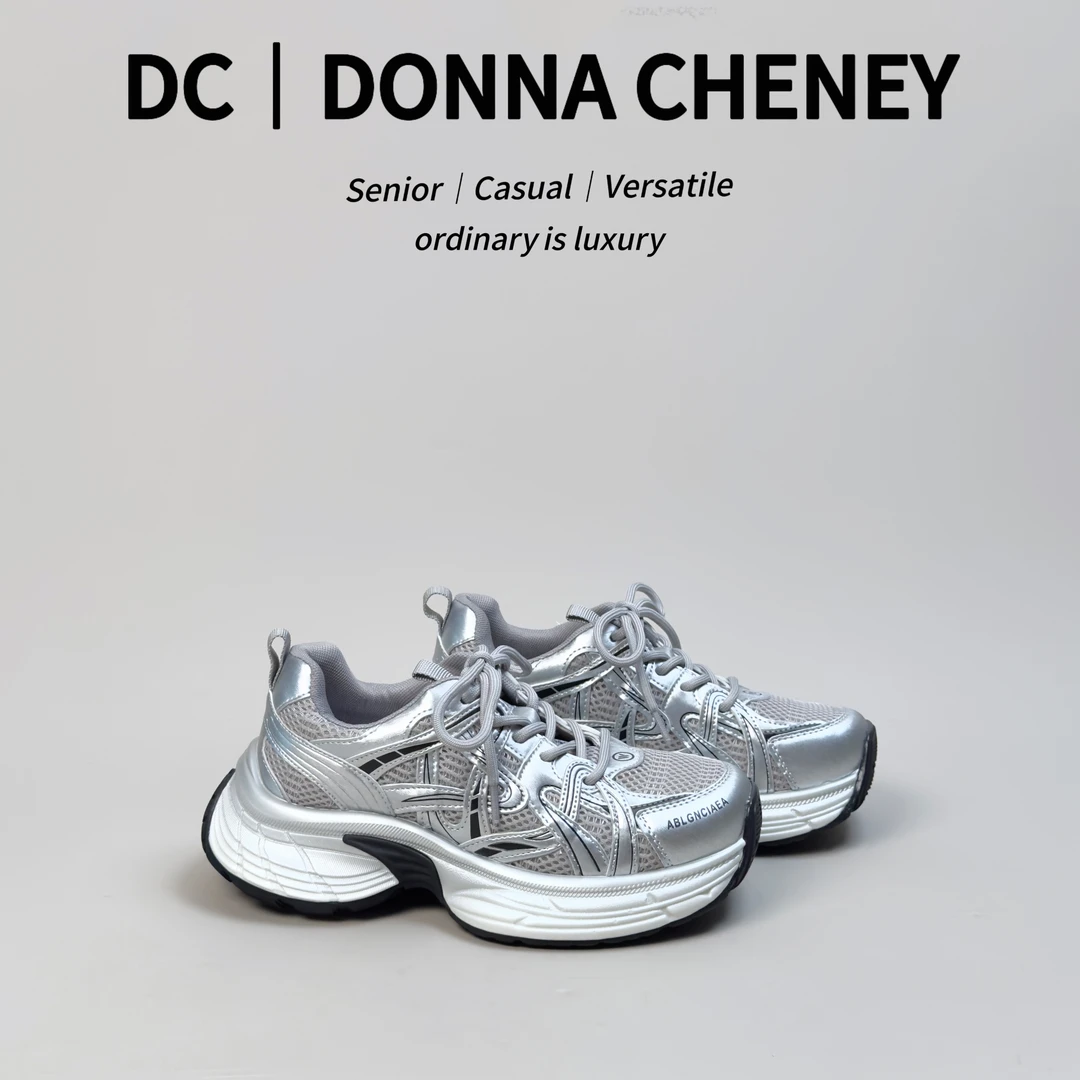 DONNA CHENEY厚底老爹鞋2025新款ins时髦增高休闲运动鞋