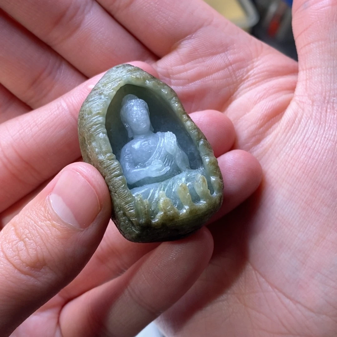 翡翠颈饰未镶嵌阿弥陀佛