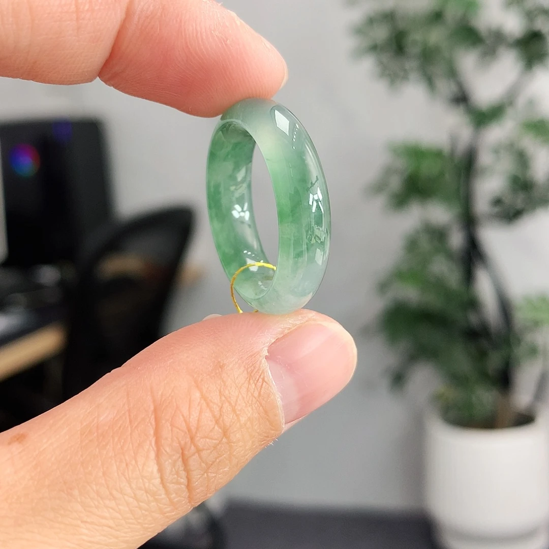 翡翠未镶嵌戒指17-18号