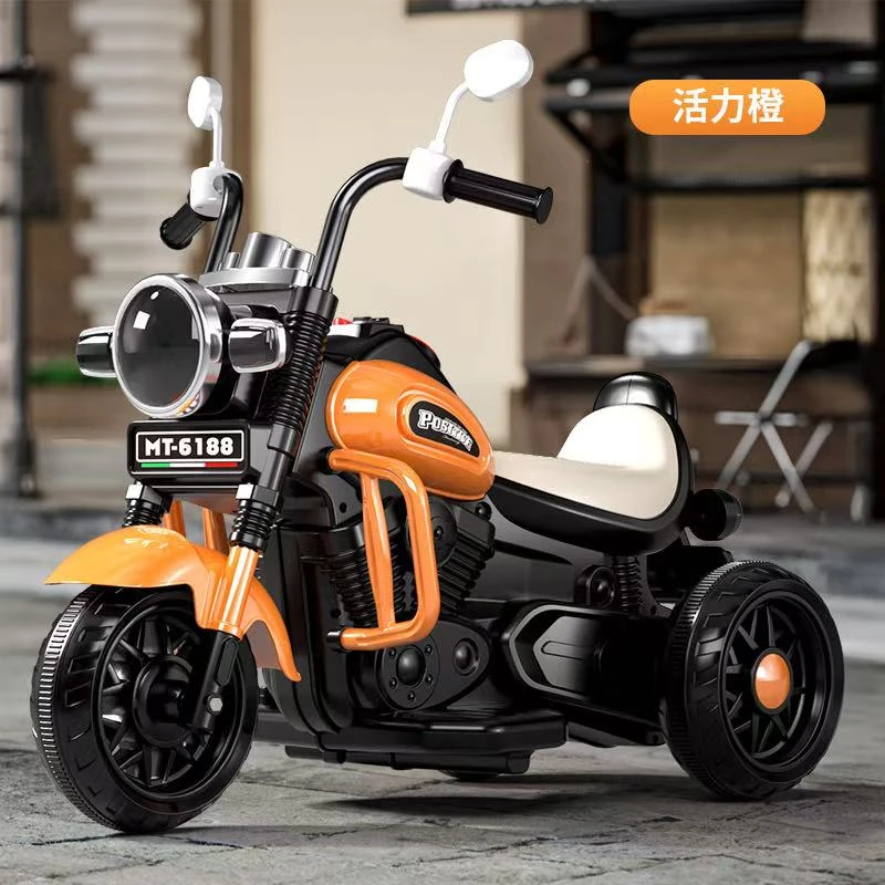 儿童车男女孩电动宝宝摩托车三轮车小孩充电新款遥控玩具车电瓶车