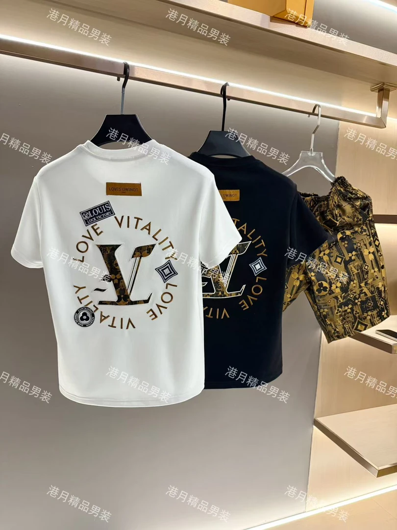 男士春夏新款潮流百搭修身时尚套装K181