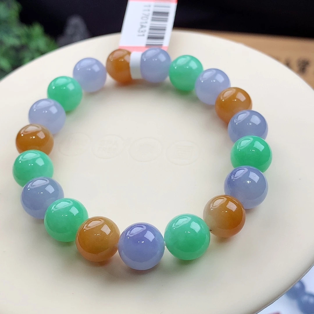 未镶嵌手链翡翠卡10mm