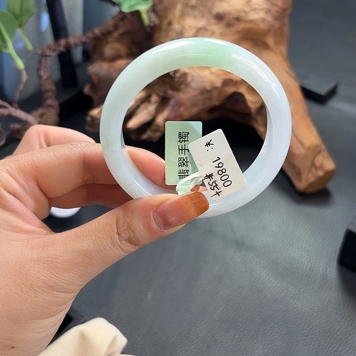 翡翠未镶嵌手镯54-55-56