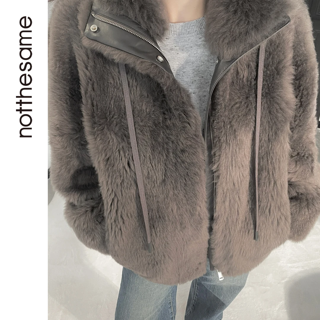 【雪域精灵】典藏级稀缺西班牙拉贡Cashmere秋冬皮毛一体外套女