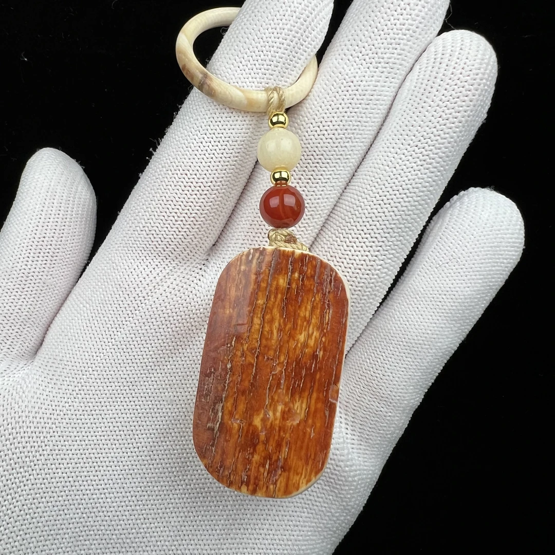 E4336天然猛犸牙 肥皂块24x42x18mm支持鉴定 假一罚四