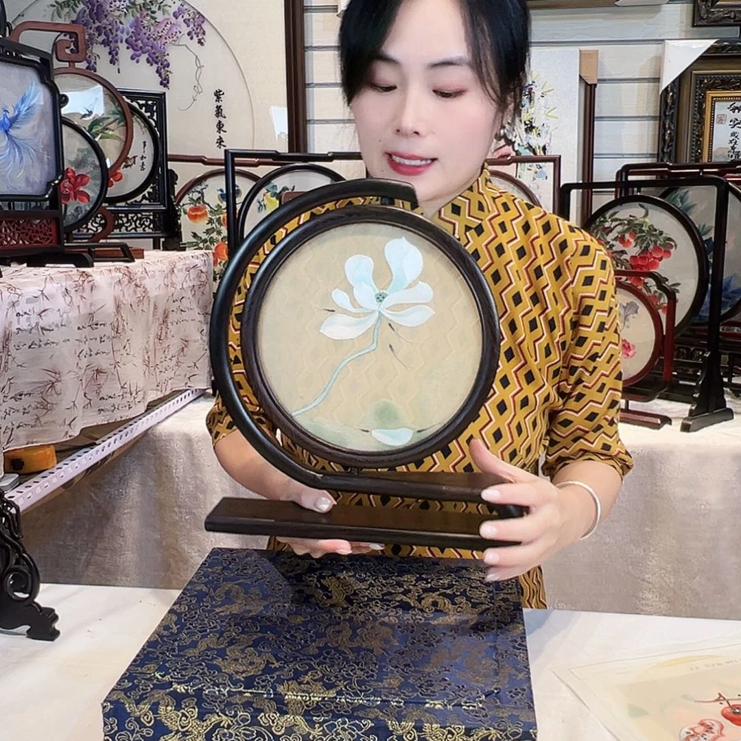 织绣苏绣摆台精工