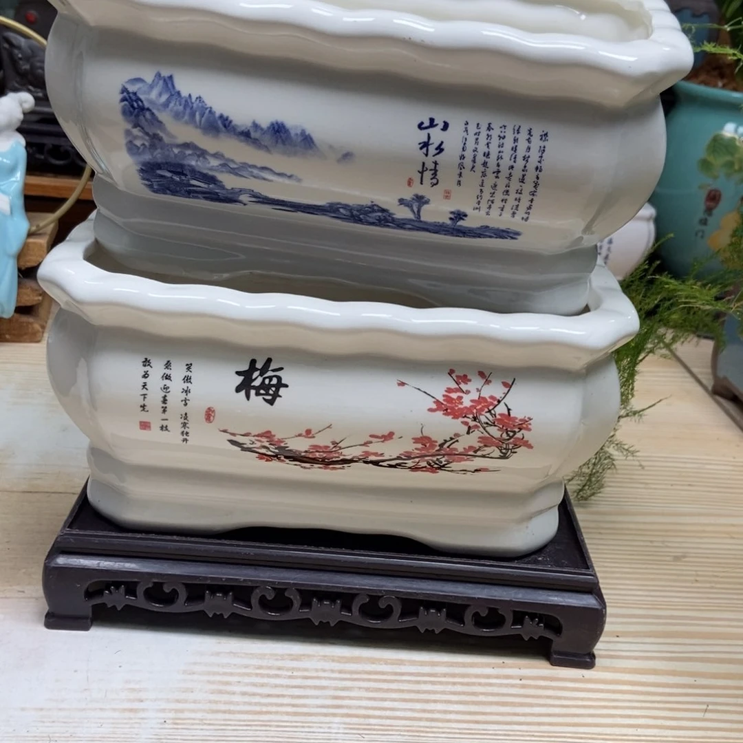 瓷片陶瓷花盆陶瓷艺术