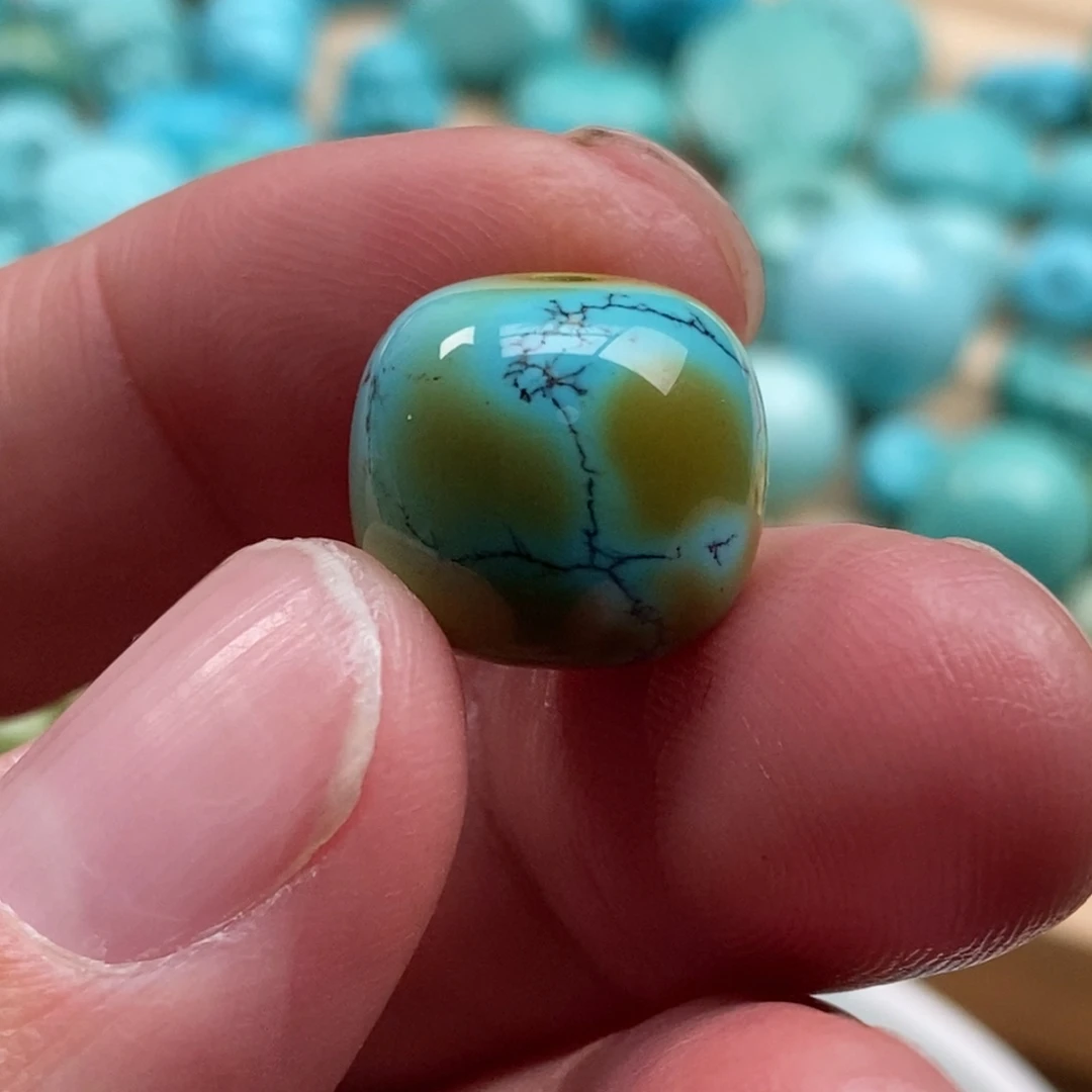 0***寿绿松石未镶嵌配饰