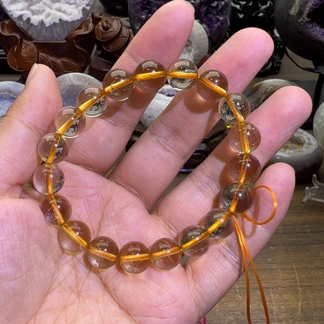 水晶水晶无镶嵌未镶嵌黄水手链