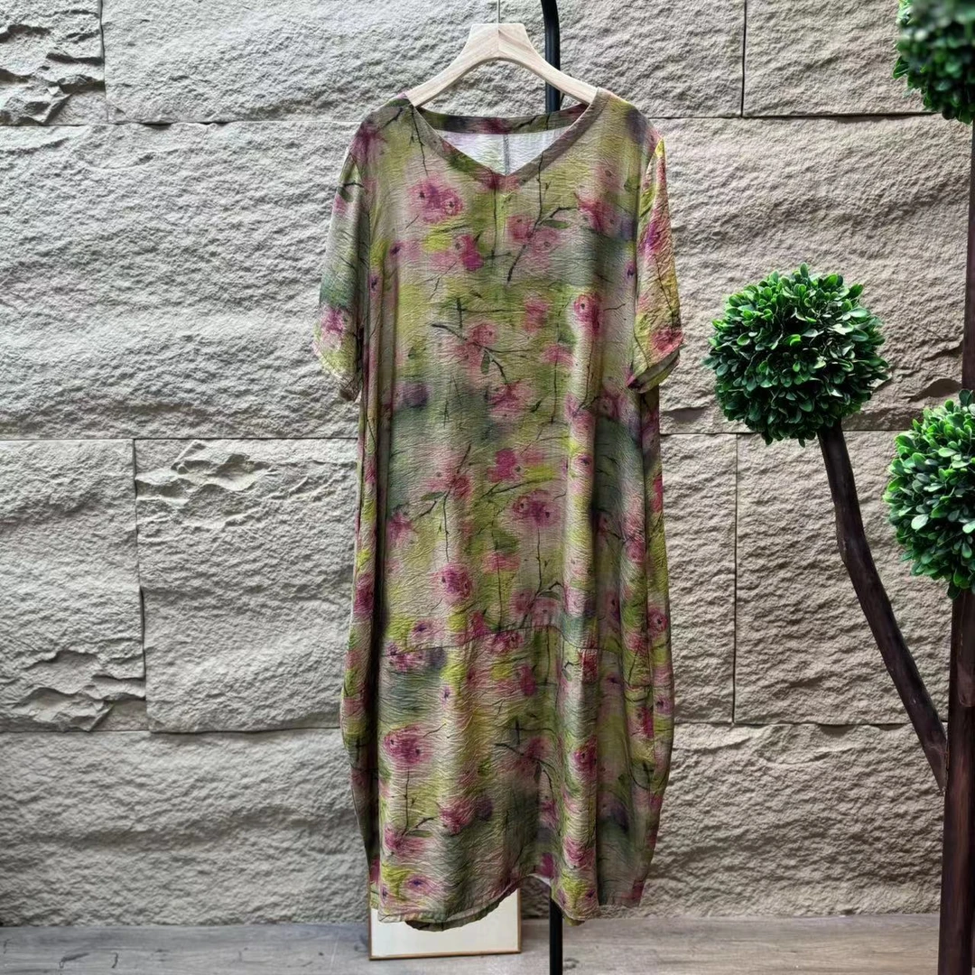 8753新款夏季洋气减龄气质优雅显瘦连衣裙QZ