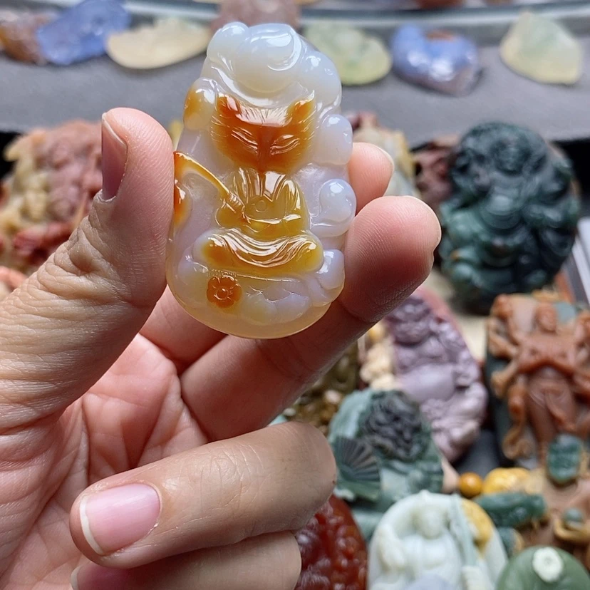 【闪购商品】未镶嵌吊坠定制玛瑙