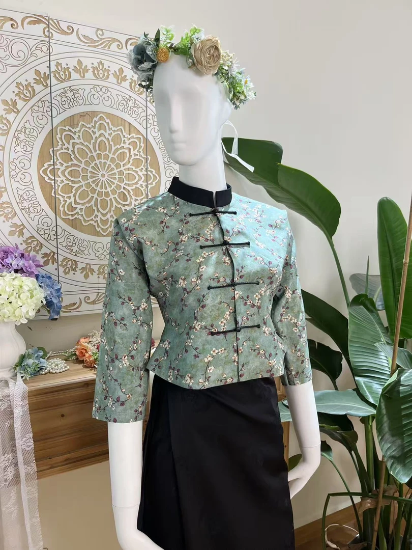 傣族传统民族服饰  显瘦显气质  休闲时尚  民族服饰