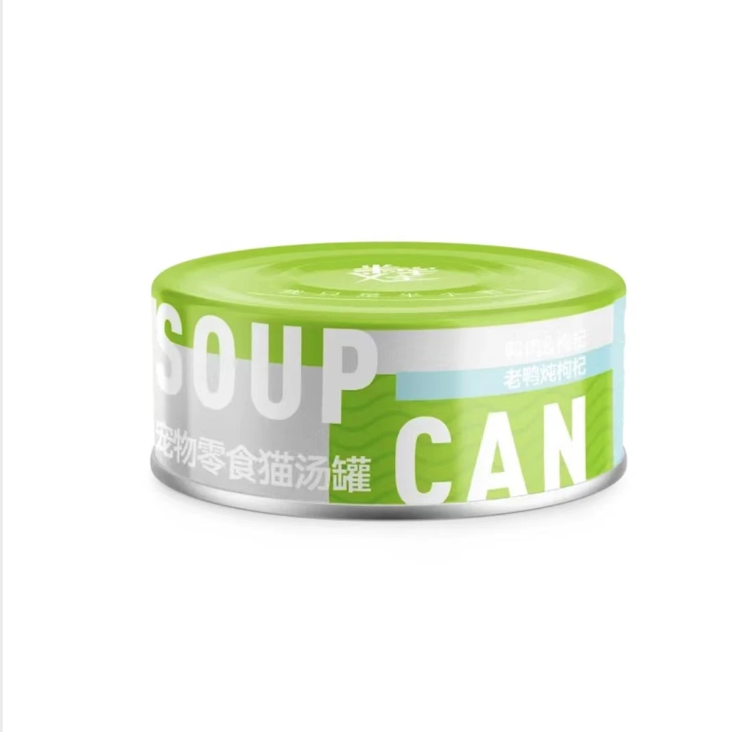 半宅主义猫汤罐猫罐头猫零食罐三文鱼罐头老鸭炖枸杞 100g/罐