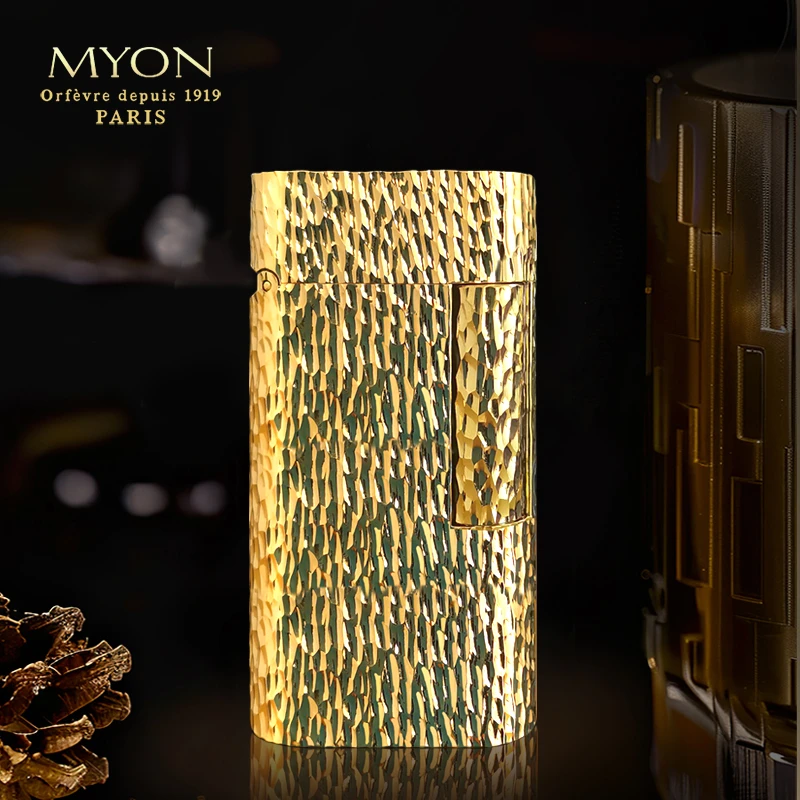 田田爵士待机王陨石坑六面手工雕镀金一机一码欧洲勉牌煤油打火机