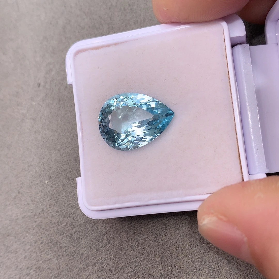 海蓝宝石裸石7.83克拉圣玛利亚海蓝宝