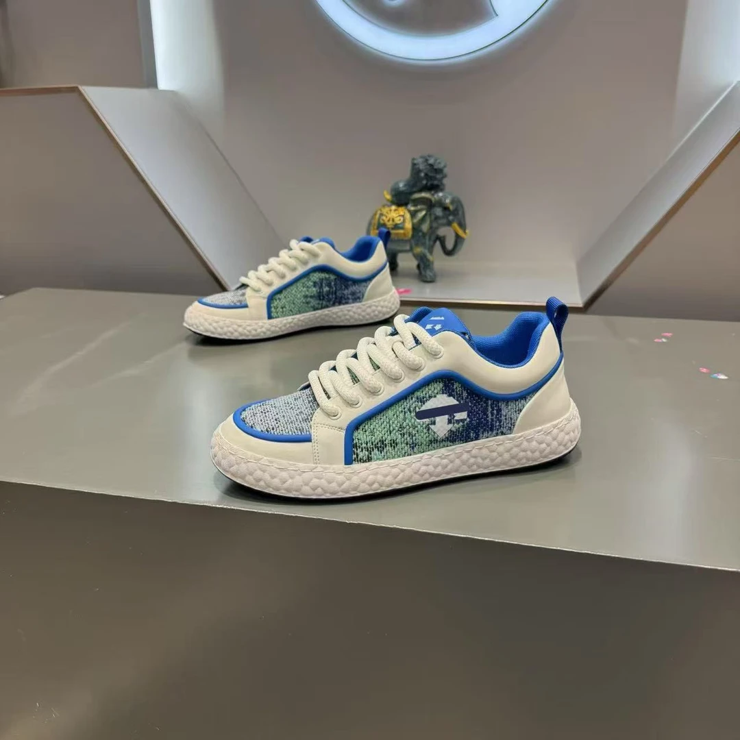 早秋2025新款透气低帮潮鞋男鞋潮流时尚休闲百搭拼色设计感