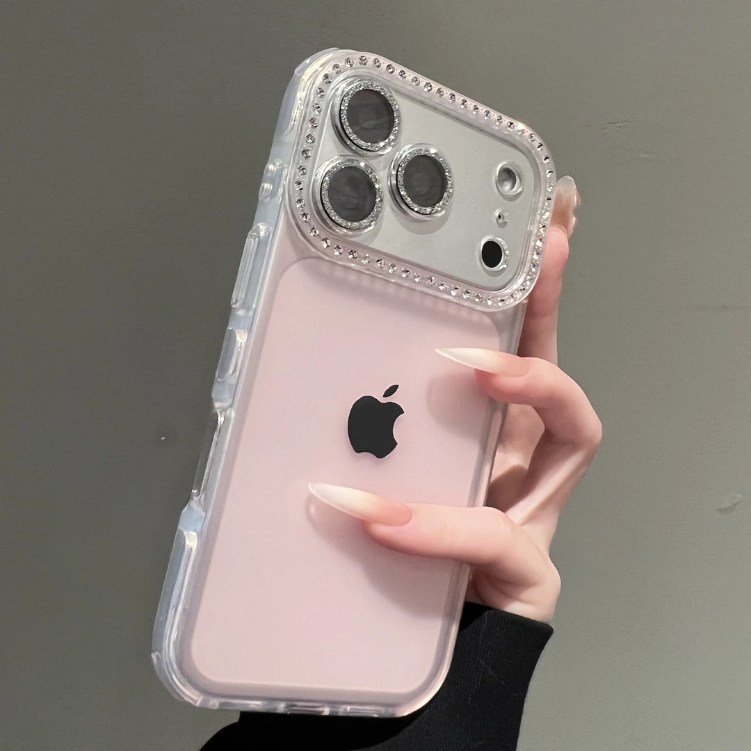 ins高颜值果冻KT猫边框适用苹果17Promax手机壳iPhone16全包15/14