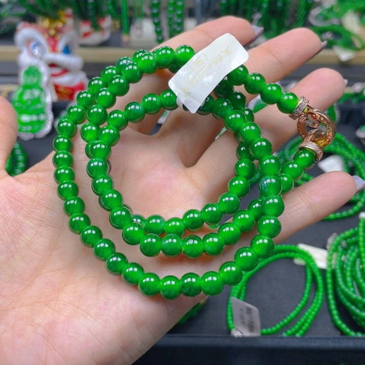 翡翠未镶嵌颈饰项链7