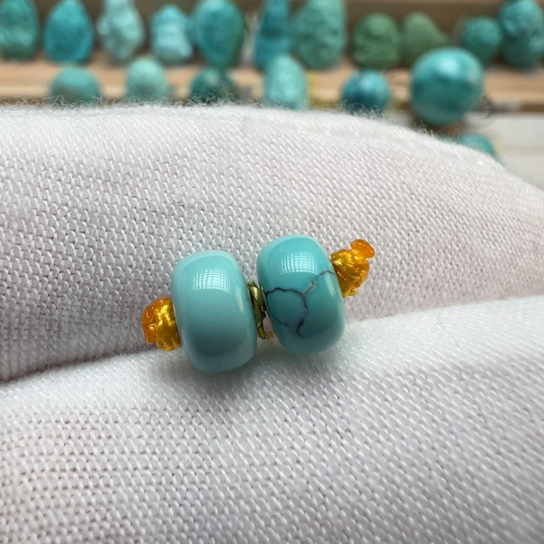 绿松石未镶嵌配饰6.6*4