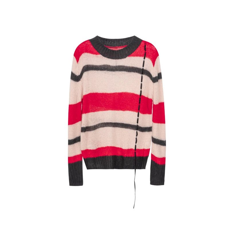 【籽言专属】她翼冬季女士毛衣针织长袖时尚条纹 CW0341233745