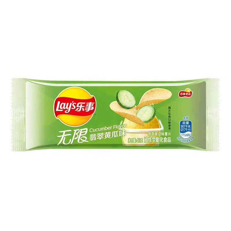乐事无限翡翠黄瓜味薯片40g*10