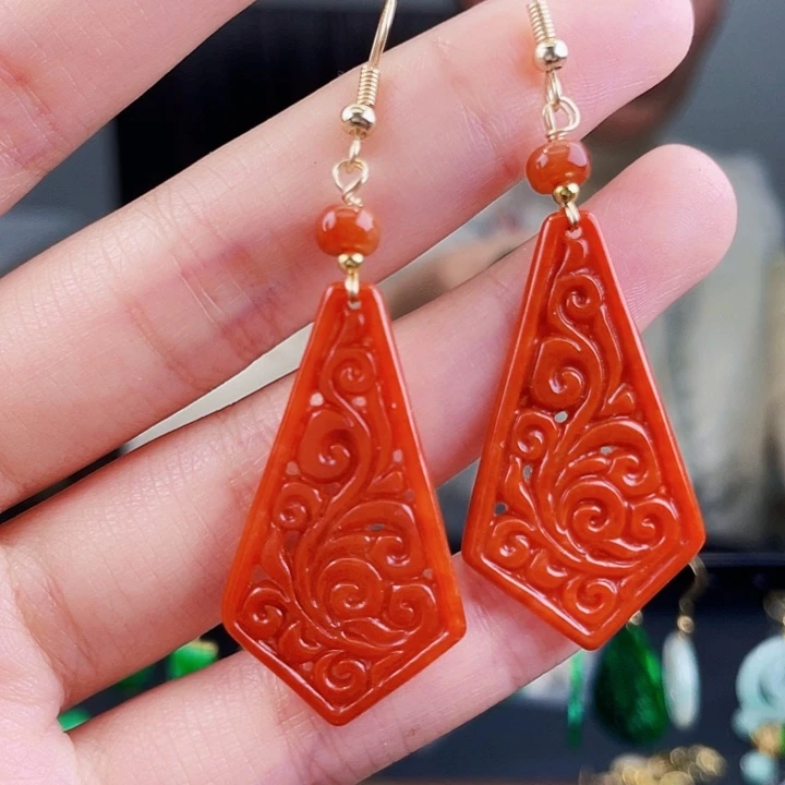 翡翠耳饰未镶嵌饰品