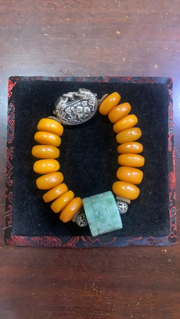 非金属珐琅项链 原创设计气质手串手工饰品配饰百搭黄色单圈精美