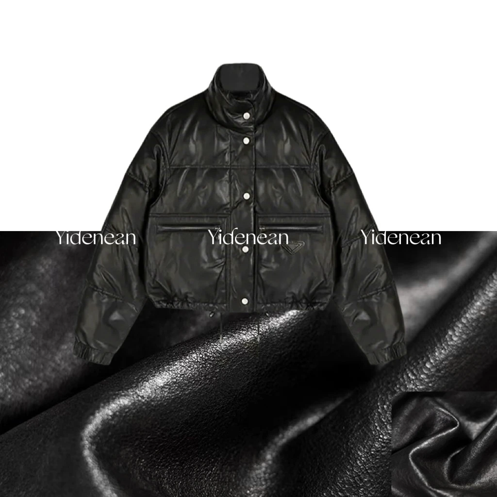 【极简主义】2025冬季新款绵羊皮立领宽松加厚保暖鹅绒服皮衣女外套