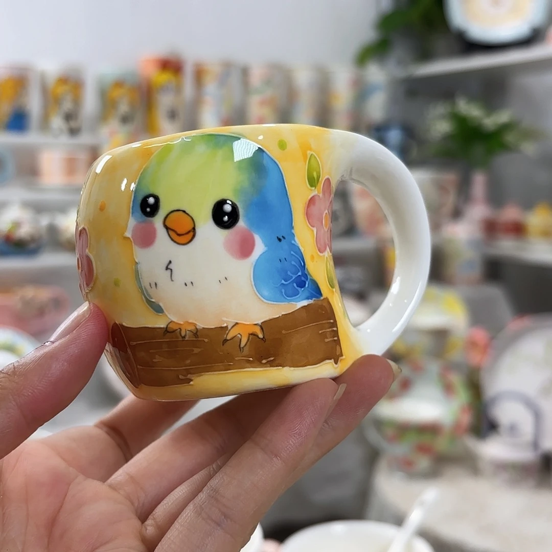 手绘高温釉下彩陶瓷