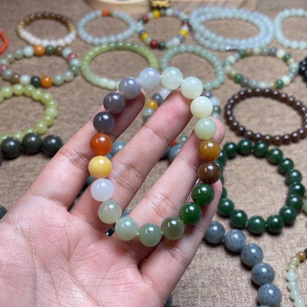 和田玉未镶嵌手链