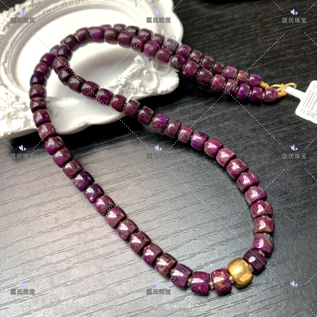 匡氏臻选 18K舒俱来帝王紫直切项链 Z-HL-A0347（多样性发一）