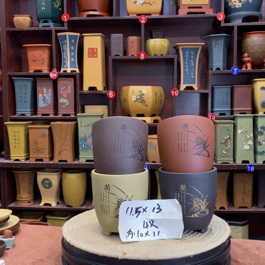 紫砂花盆紫砂花盆