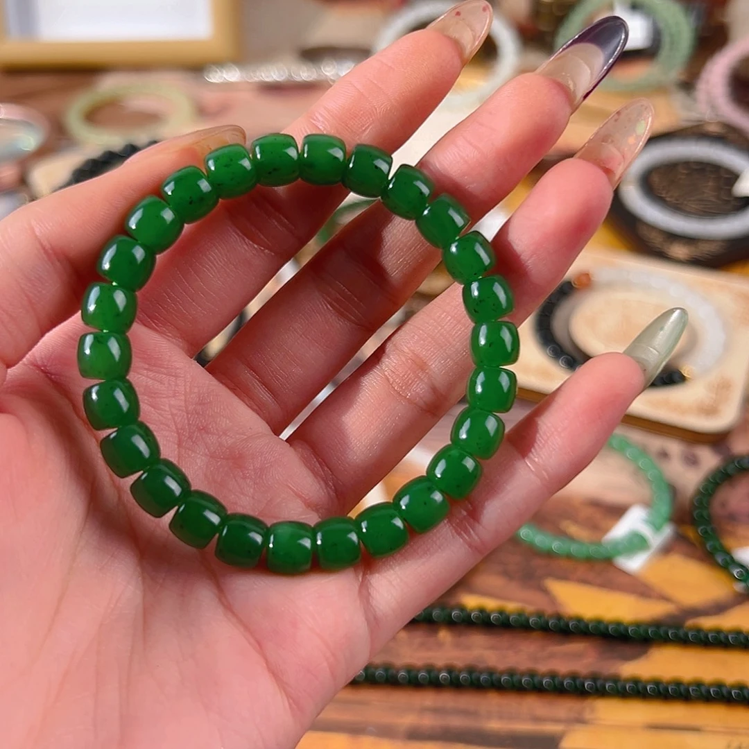 和田玉未镶嵌手链